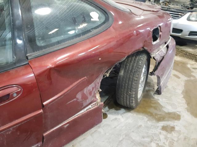 1G2WP12K71F124456 - 2001 PONTIAC GRAND PRIX მუქწითელი ფოტო 9