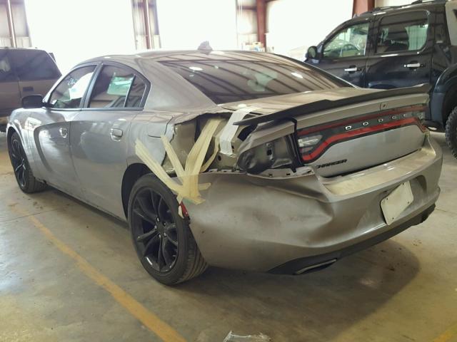 2C3CDXHG5GH140521 - 2016 DODGE CHARGER SX GRAY photo 3
