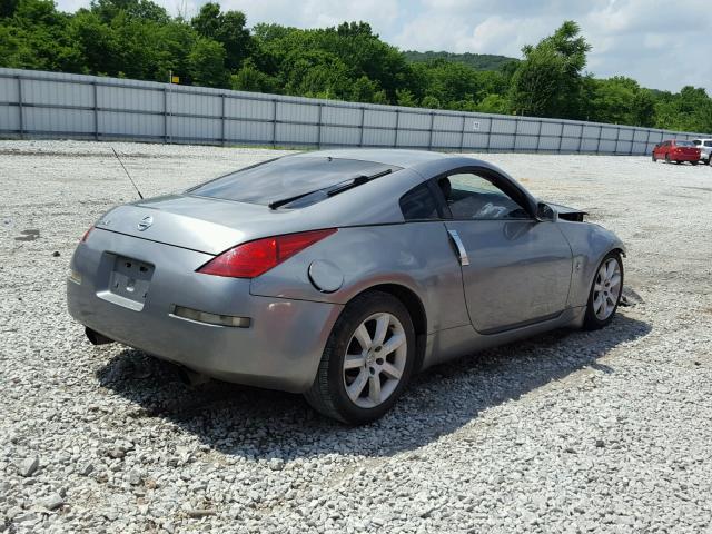 JN1AZ34EX4T050042 - 2004 NISSAN 350Z COUPE GRAY photo 4