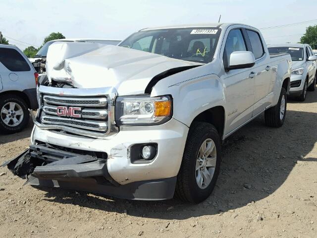 1GTG6CE31G1114434 - 2016 GMC CANYON SLE SILVER photo 2