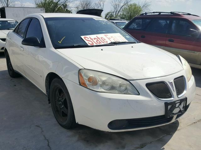 1G2ZF55B664229933 - 2006 PONTIAC G6 SE WHITE photo 1