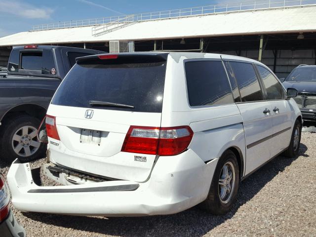 5FNRL38207B089375 - 2007 HONDA ODYSSEY LX WHITE photo 4