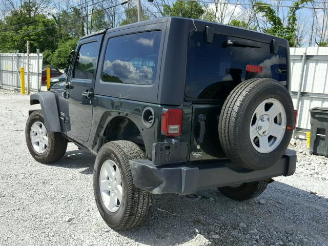 1J4AA2D14BL636920 - 2011 JEEP WRANGLER S GREEN photo 3