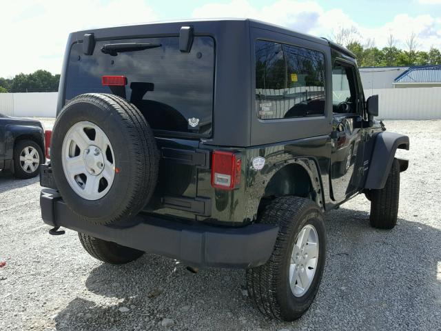 1J4AA2D14BL636920 - 2011 JEEP WRANGLER S GREEN photo 4