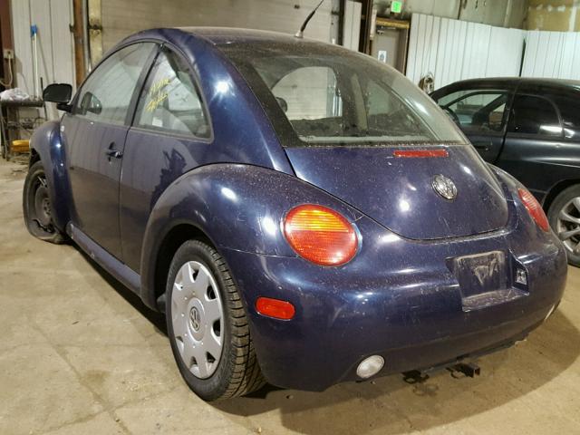 3VWCA21C0XM427908 - 1999 VOLKSWAGEN NEW BEETLE 蓝色 照片 3