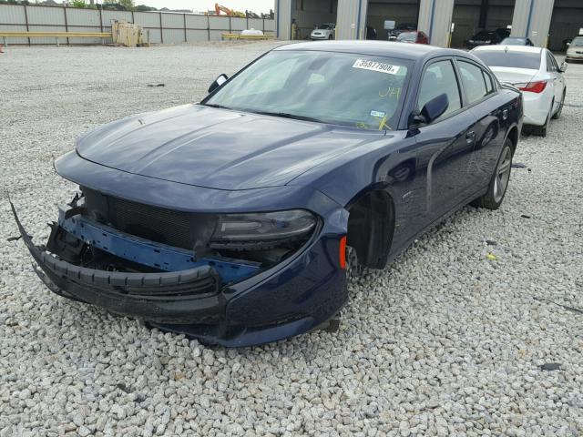 2C3CDXCT6GH204294 - 2016 DODGE CHARGER R/ BLUE photo 2