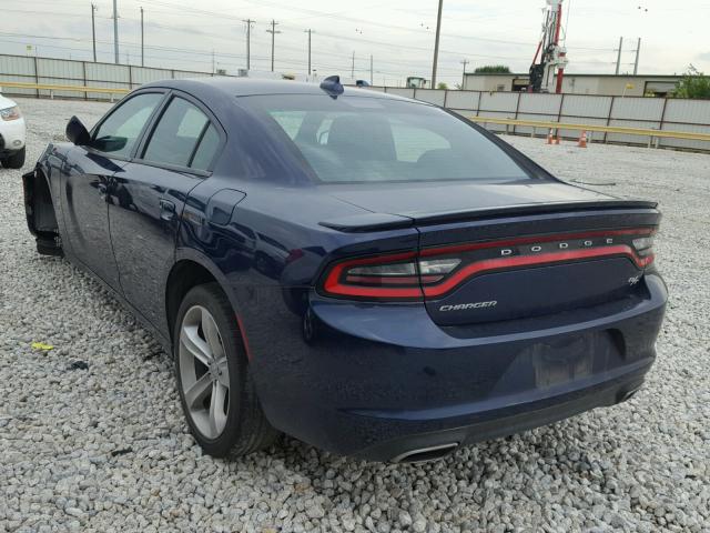 2C3CDXCT6GH204294 - 2016 DODGE CHARGER R/ BLUE photo 3