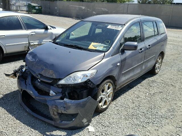 JM1CR293X90355167 - 2009 MAZDA 5 GRAY photo 2