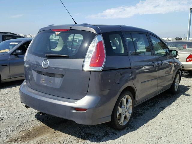 JM1CR293X90355167 - 2009 MAZDA 5 GRAY photo 4