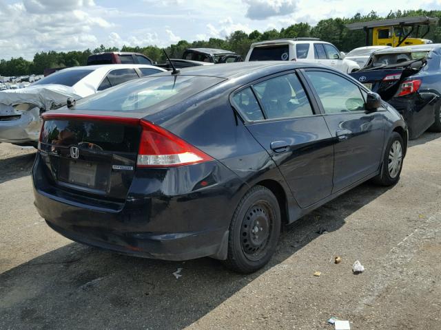 JHMZE2H52AS002230 - 2010 HONDA INSIGHT LX BLACK photo 4