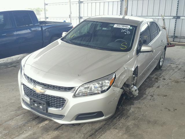 1G11C5SL2FF214986 - 2015 CHEVROLET MALIBU 1LT 金色 照片 2
