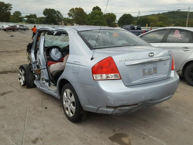 KNAFE121585548210 - 2008 KIA SPECTRA EX BLUE photo 3