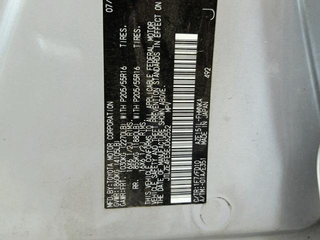 JTLZE4FE5EJ062552 - 2014 TOYOTA SCION XB Silber Foto 10