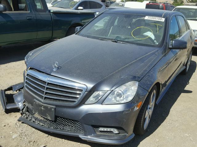 WDDHF5GB1BA495365 - 2011 MERCEDES-BENZ E350 GRAY photo 2