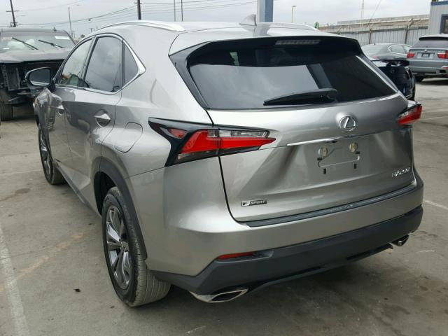 JTJYARBZ5H2069697 - 2017 LEXUS NX 200T GRAY photo 3