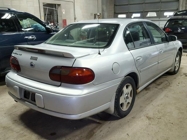 1G1NE52J12M698021 - 2002 CHEVROLET MALIBU LS 银色 照片 4