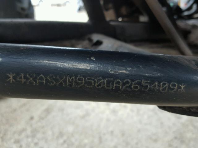 4XASXM950GA265409 - 2016 POLARIS SPORTSMAN BLACK photo 10