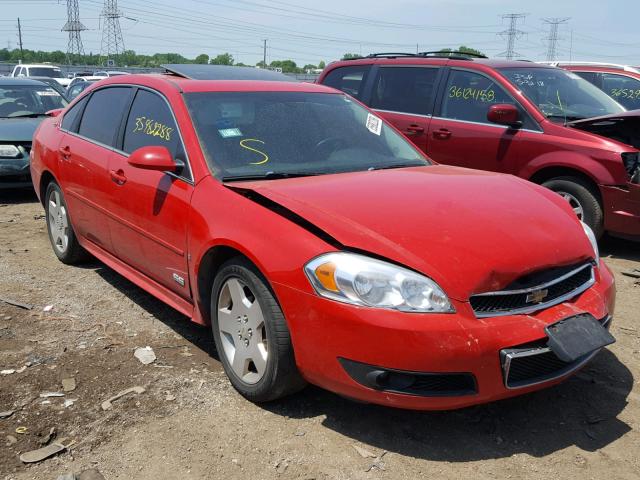 2G1WD57C791270994 - 2009 CHEVROLET IMPALA SS RED photo 1