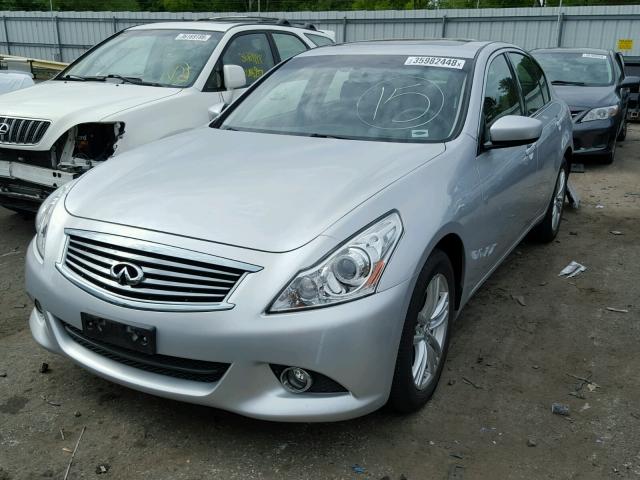 JN1CV6ARXDM355614 - 2013 INFINITI G37 SILVER photo 2