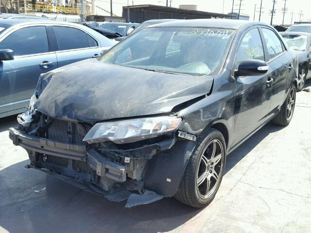 KNAFU4A23A5128319 - 2010 KIA FORTE EX BLACK photo 2