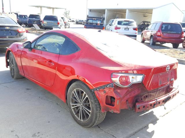 JF1ZNAA14D2713246 - 2013 TOYOTA SCION FR-S წითელი ფოტო 3