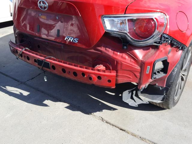 JF1ZNAA14D2713246 - 2013 TOYOTA SCION FR-S წითელი ფოტო 9