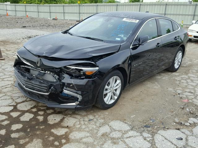 1G1ZD5ST0JF137138 - 2018 CHEVROLET MALIBU LT BLACK photo 2