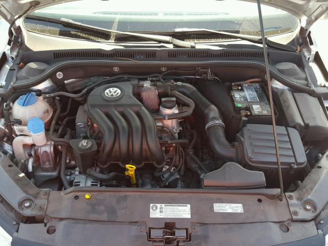 3VW2K7AJ2EM250862 - 2014 VOLKSWAGEN JETTA BASE 银色 照片 7