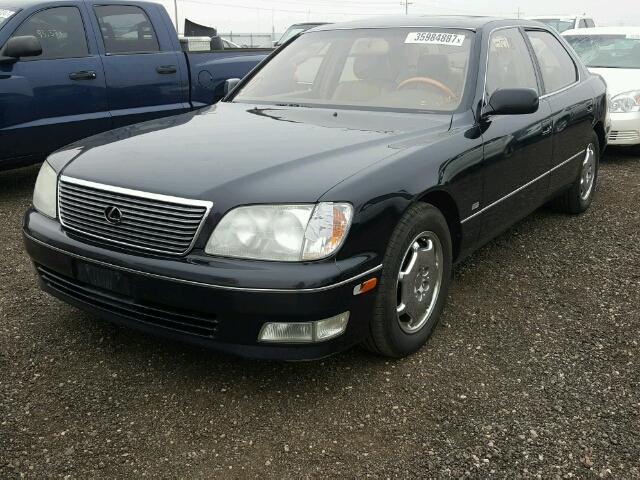 JT8BH28F7Y0174437 - 2000 LEXUS LS 400 BLACK photo 2