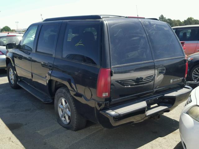 1GYEK63R8YR229668 - 2000 CADILLAC ESCALADE L BLACK photo 3