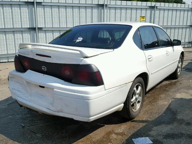 2G1WH52K549224139 - 2004 CHEVROLET IMPALA WHITE photo 4