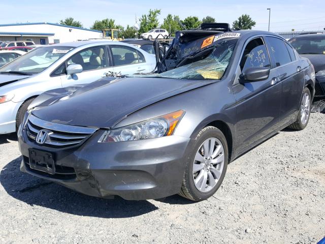 1HGCP2F88BA066697 - 2011 HONDA ACCORD EXL GRAY photo 2