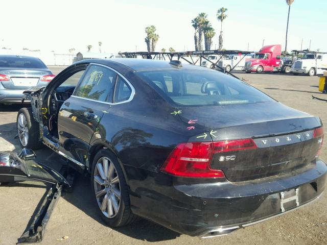 YV1A22ML9H1017569 - 2017 VOLVO S90 T6 BLACK photo 3