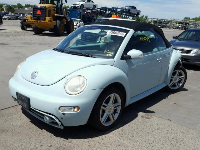 3VWCD31Y64M313268 - 2004 VOLKSWAGEN NEW BEETLE 蓝色 照片 2