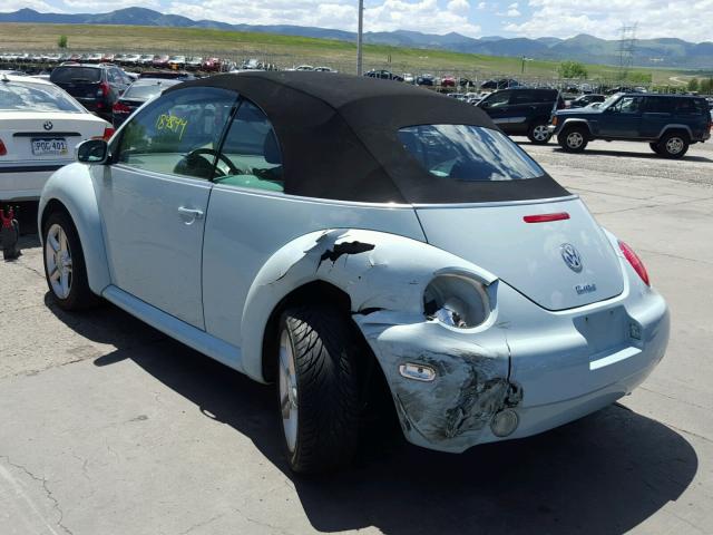 3VWCD31Y64M313268 - 2004 VOLKSWAGEN NEW BEETLE 蓝色 照片 3