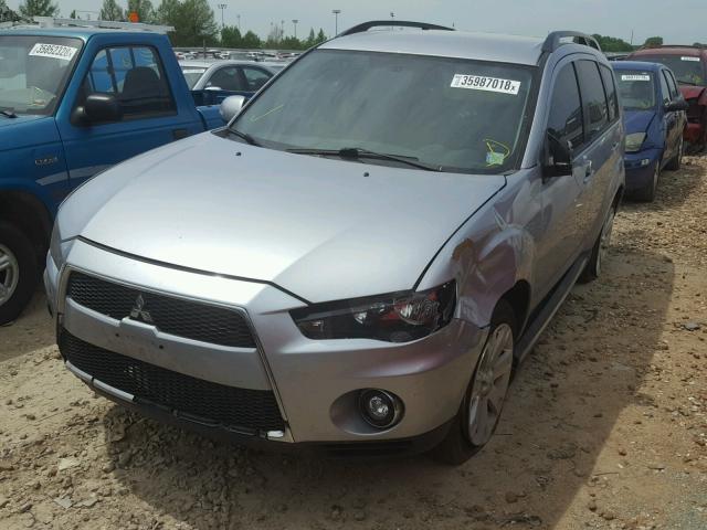 JA4AT3AW1AZ007711 - 2010 MITSUBISHI OUTLANDER SILVER photo 2