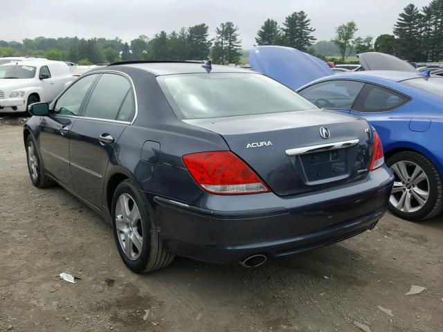 JH4KB16565C013285 - 2005 ACURA RL ლურჯი ფოტო 3