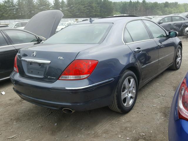 JH4KB16565C013285 - 2005 ACURA RL ლურჯი ფოტო 4