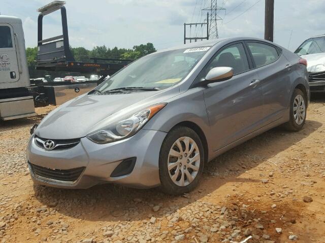 KMHDH4AE7CU245723 - 2012 HYUNDAI ELANTRA GL SILVER photo 2