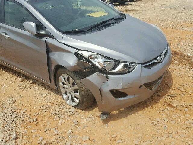 KMHDH4AE7CU245723 - 2012 HYUNDAI ELANTRA GL SILVER photo 9