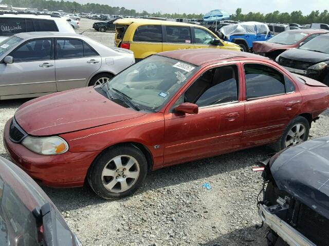 1MEFM66L5WK649078 - 1998 MERCURY MYSTIQUE L RED photo 2