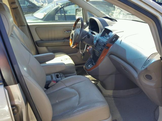 JTJHF10U530312052 - 2003 LEXUS RX 300 GOLD photo 5