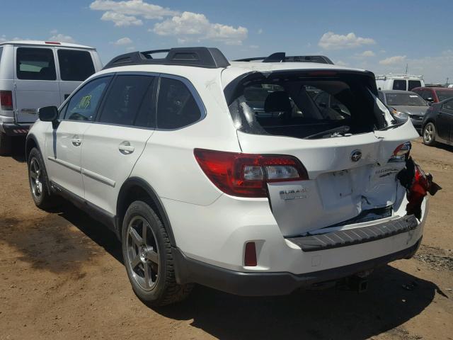 4S4BSENC0G3293258 - 2016 SUBARU OUTBACK 3. WHITE photo 3