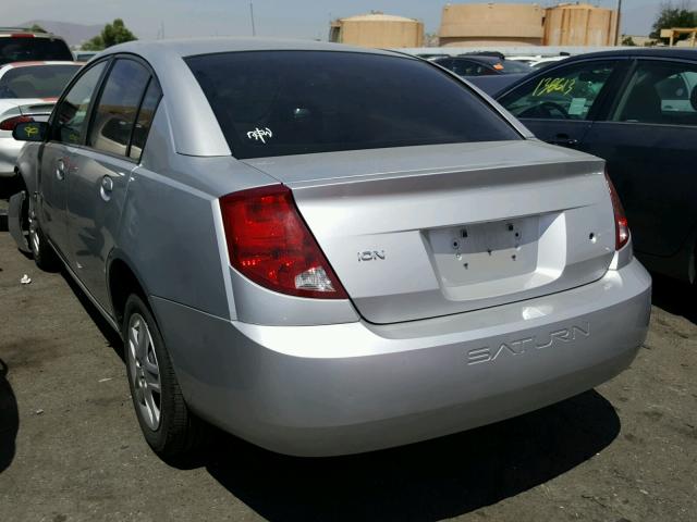 1G8AJ55F07Z195478 - 2007 SATURN ION LEVEL SILVER photo 3