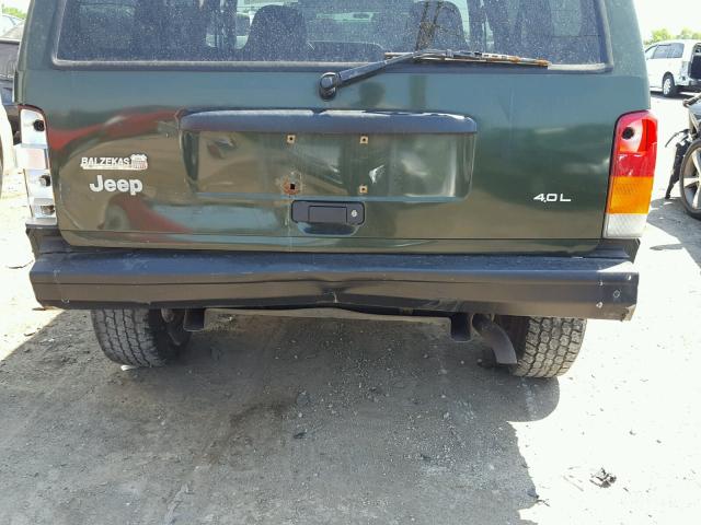 1J4FJ68S5VL566011 - 1997 JEEP CHEROKEE S GREEN photo 9