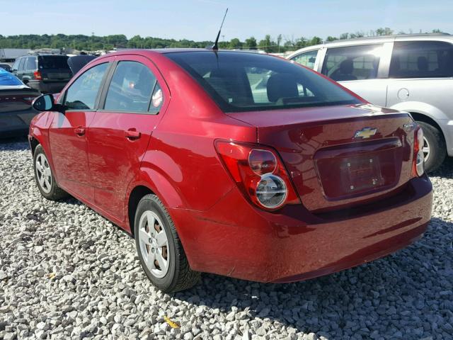1G1JA5SH8D4127832 - 2013 CHEVROLET SONIC LS 红色 照片 3