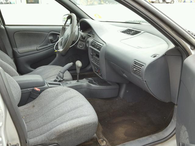 1G1JC524517407564 - 2001 CHEVROLET CAVALIER B SILVER photo 5