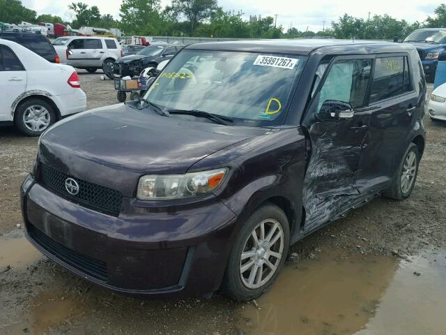 JTLKE50E891063622 - 2009 TOYOTA SCION XB PURPLE photo 2