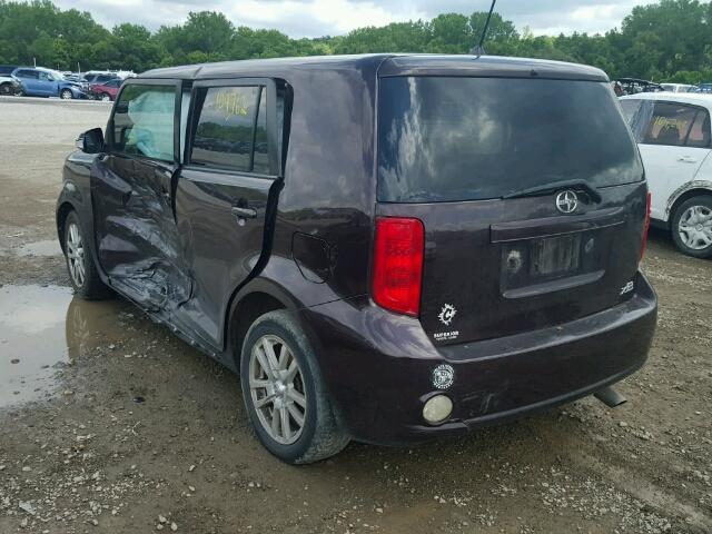 JTLKE50E891063622 - 2009 TOYOTA SCION XB PURPLE photo 3