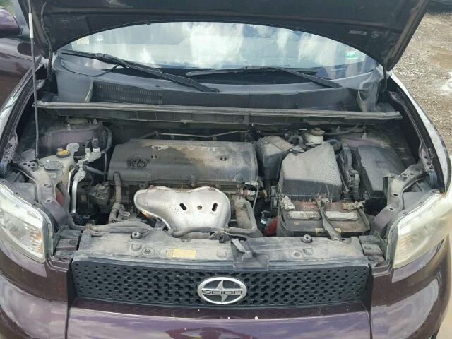 JTLKE50E891063622 - 2009 TOYOTA SCION XB PURPLE photo 7